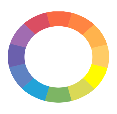 Hue colour wheel